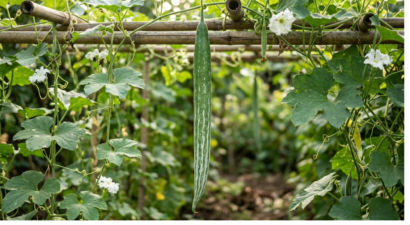 Snake Gourd — Calabaza larga
